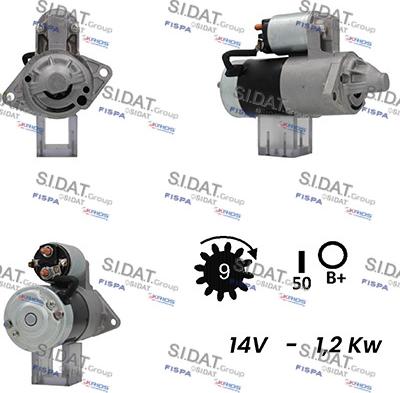 Fispa S12MH0222A2 - Стартер autospares.lv