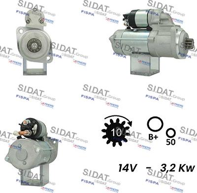 Fispa S12ML0709 - Стартер autospares.lv