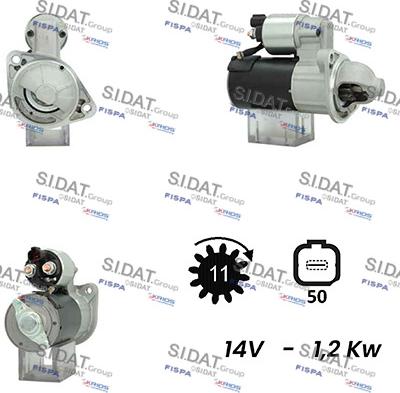 Fispa S12VA0414A2 - Стартер autospares.lv