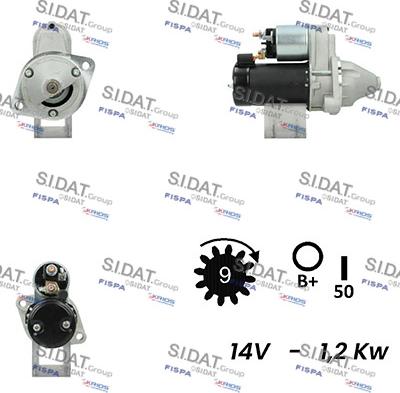 Fispa S12VA0506A2 - Стартер autospares.lv