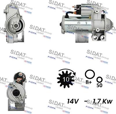 Fispa S12VA0614A2 - Стартер autospares.lv