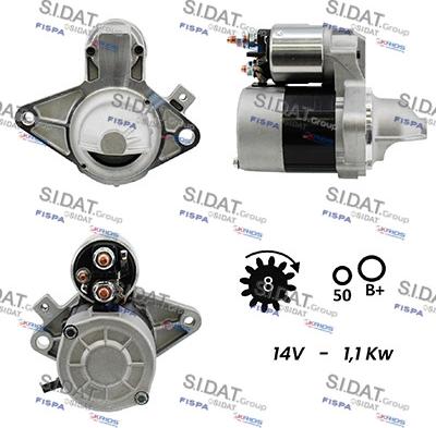 Fispa S12VA0011A2 - Стартер autospares.lv