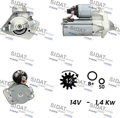 Fispa S12VA0012 - Стартер autospares.lv