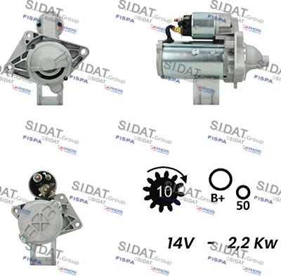 Fispa S12VA0021 - Стартер autospares.lv