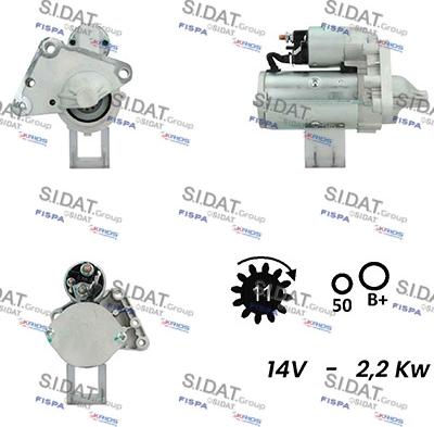 Fispa S12VA0153A2 - Стартер autospares.lv