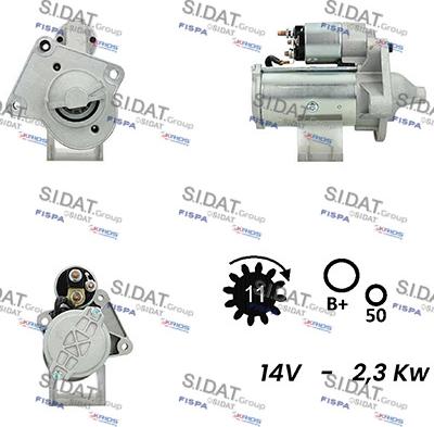 Fispa S12VA0124A2 - Стартер autospares.lv