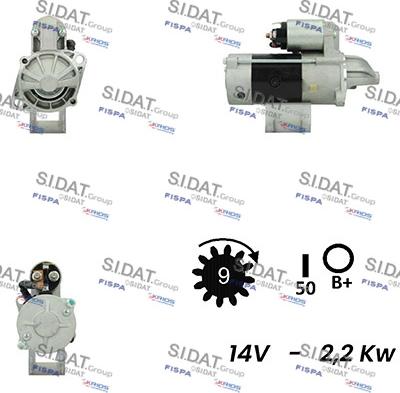 Fispa S12VA0241 - Стартер autospares.lv