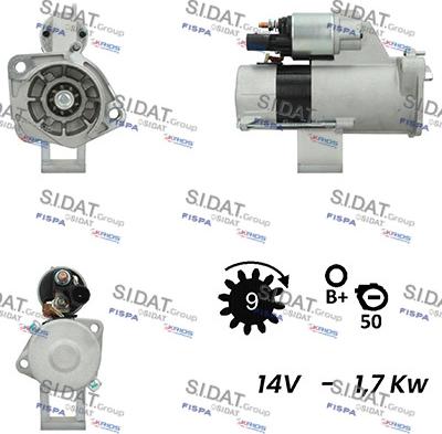 Fispa S12VA0250A2 - Стартер autospares.lv