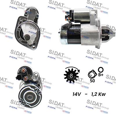 Fispa S12VA0213A2 - Стартер autospares.lv