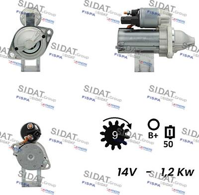 Fispa S12VA0237A2 - Стартер autospares.lv