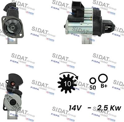 Fispa S12VA0703A2 - Стартер autospares.lv