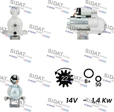 Fispa S12VS0695A2 - Стартер autospares.lv