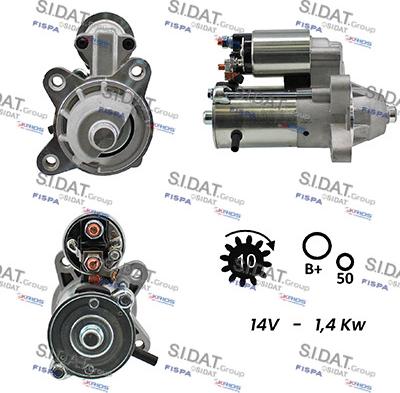 Fispa S12VS0054A2 - Стартер autospares.lv