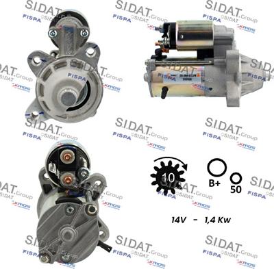 Fispa S12VS0054 - Стартер autospares.lv