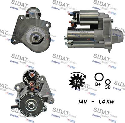 Fispa S12VS0013A2 - Стартер autospares.lv