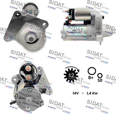 Fispa S12VS0013 - Стартер autospares.lv