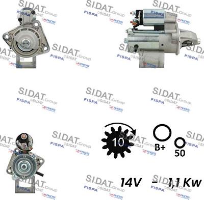 Fispa S12VS0022A2 - Стартер autospares.lv