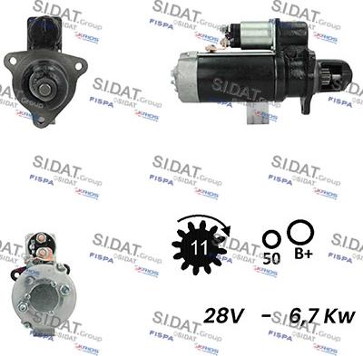 Fispa S24BH0119A2 - Стартер autospares.lv