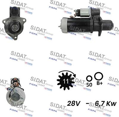 Fispa S24BH0120A2 - Стартер autospares.lv