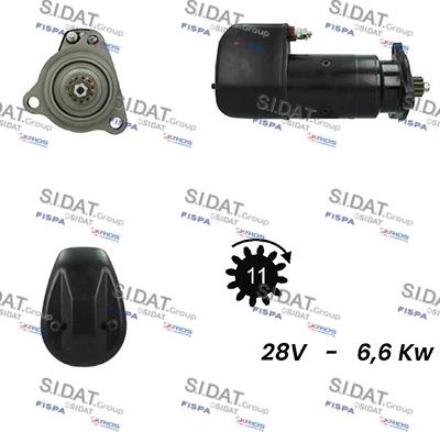 Fispa S24BH0122A2 - Стартер autospares.lv