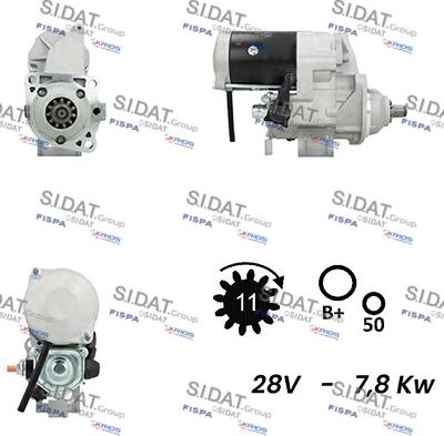 Fispa S24DE0146A2 - Стартер autospares.lv