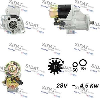 Fispa S24DE0141A2 - Стартер autospares.lv