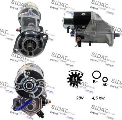 Fispa S24DE0154 - Стартер autospares.lv