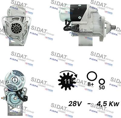 Fispa S24DE0133A2 - Стартер autospares.lv