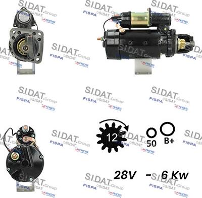 Fispa S24DR0090A2 - Стартер autospares.lv