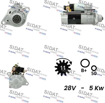 Fispa S24MH0013A2 - Стартер autospares.lv