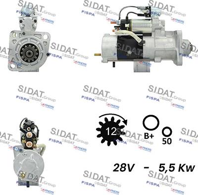 Fispa S24MH0086A2 - Стартер autospares.lv