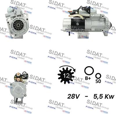 Fispa S24MH0075 - Стартер autospares.lv