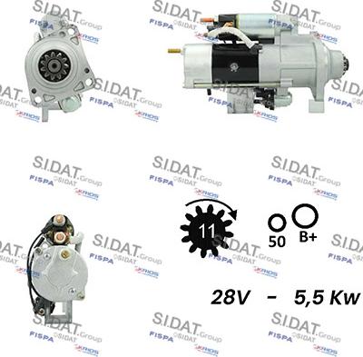 Fispa S24MH0077A2 - Стартер autospares.lv