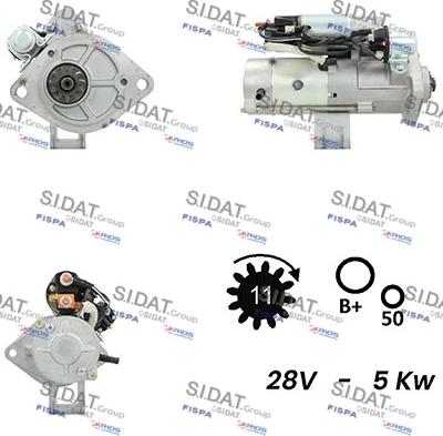 Fispa S24MH0131A2 - Стартер autospares.lv