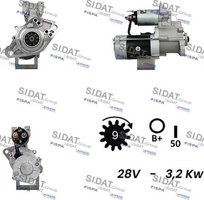 Fispa S24MH0127A2 - Стартер autospares.lv