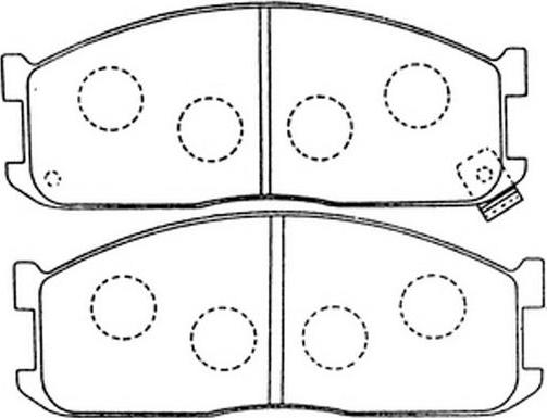 FIT FP5152 - Тормозные колодки, дисковые, комплект autospares.lv