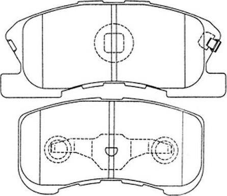 FIT FP6168 - Тормозные колодки, дисковые, комплект autospares.lv