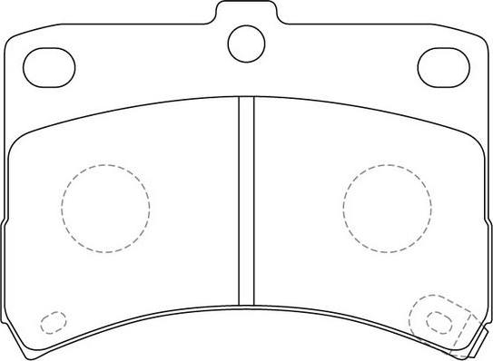 FIT FP6170 - Тормозные колодки, дисковые, комплект autospares.lv