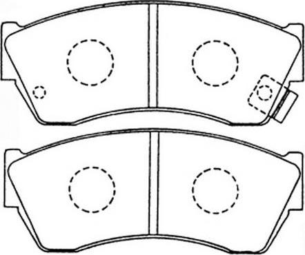 FIT FP0451 - Тормозные колодки, дисковые, комплект autospares.lv