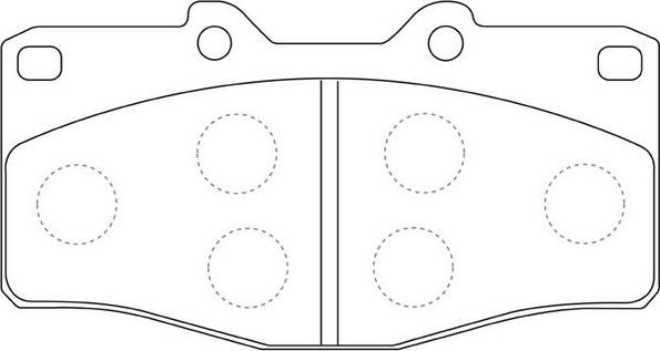 FIT FP0410 - Тормозные колодки, дисковые, комплект autospares.lv