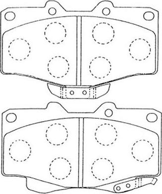 FIT FP0436 - Тормозные колодки, дисковые, комплект autospares.lv