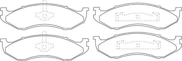 FIT FP0477 - Тормозные колодки, дисковые, комплект autospares.lv