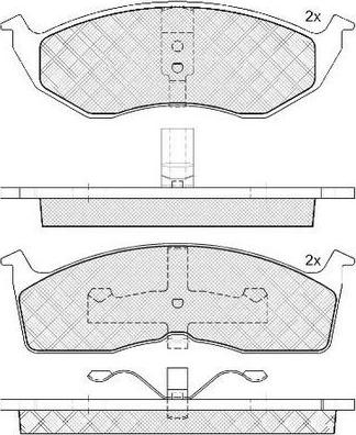 FIT FP0591 - Тормозные колодки, дисковые, комплект autospares.lv