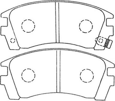 FIT FP0509 - Тормозные колодки, дисковые, комплект autospares.lv