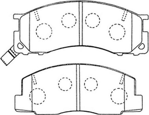 FIT FP0500 - Тормозные колодки, дисковые, комплект autospares.lv