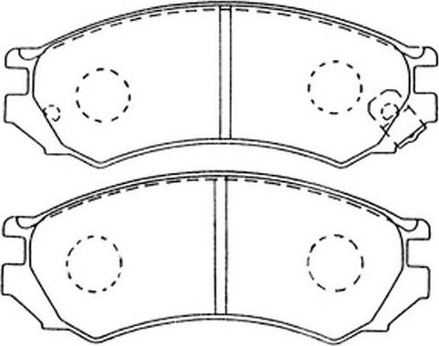 FIT FP0507 - Тормозные колодки, дисковые, комплект autospares.lv