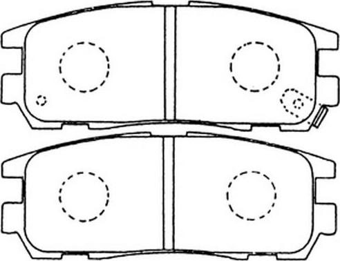 FIT FP0580 - Тормозные колодки, дисковые, комплект autospares.lv