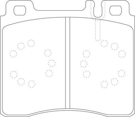 FIT FP0577 - Тормозные колодки, дисковые, комплект autospares.lv