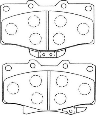 FIT FP0611 - Тормозные колодки, дисковые, комплект autospares.lv