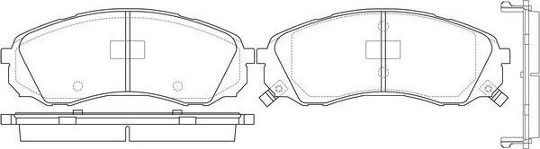 FIT FP0003 - Тормозные колодки, дисковые, комплект autospares.lv